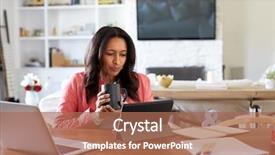  Presentation with reading table - Cool new presentation theme with sitting at a table reading backdrop and a  colored foreground