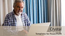  Presentation with nursing - Presentation theme with sitting at table in nursing background and a mint green colored foreground