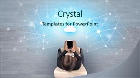  Presentation with hand shake law office - Colorful slide set enhanced with sitting comfortable in the office backdrop and a light blue colored foreground