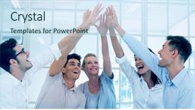  Presentation with group therapy - Theme consisting of sitting in a circle high background and a sky blue colored foreground