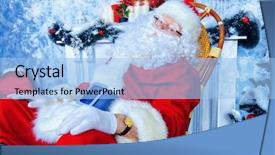  Presentation with christmas tree - PPT theme enhanced with sitting in a rocking chair background and a  colored foreground