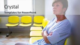  Presentation with waiting room - Amazing PPT theme having sitting in a waiting room backdrop and a white colored foreground