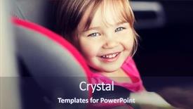  Presentation with safety transport - Beautiful slide set featuring sitting in baby car seat backdrop and a navy blue colored foreground