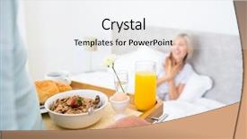  Presentation with bed - Theme enhanced with sitting in bed with breakfast background and a sky blue colored foreground