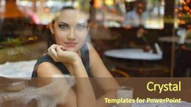  Presentation with recipe chocolate cafe - Cool new presentation design with sitting in cafe drinking coffee backdrop and a tawny brown colored foreground