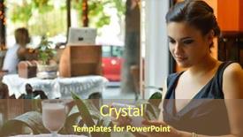  Presentation with cafe - Amazing presentation having sitting in cafe drinking coffee backdrop and a  colored foreground