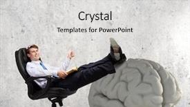  Presentation with reading - Presentation design consisting of russian and qatari national flag background and a wine colored foreground.