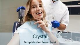  Presentation with medical imaging center mri - Colorful slide set enhanced with sitting in medical dentist center backdrop and a sky blue colored foreground