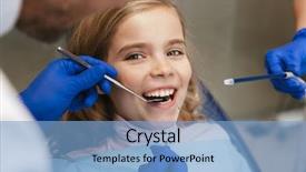  Presentation with medical imaging center mri - Cool new presentation design with sitting in medical dentist center backdrop and a light blue colored foreground