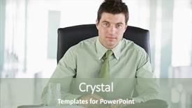  Presentation with personal branding for job - Beautiful PPT theme featuring sitting in office with personal backdrop and a gray colored foreground