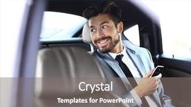  Presentation with seat belt in car safety - Amazing presentation theme having sitting in the back seat backdrop and a gray colored foreground