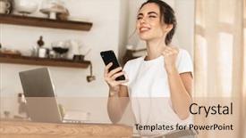  Presentation with young college student diagnosis of chlamydia - Presentation theme consisting of sitting indoors using laptop computer background and a soft green colored foreground