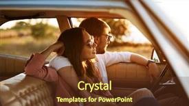  Presentation with relaxing - Cool new presentation with sitting inside a retro car backdrop and a tawny brown colored foreground