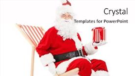  Presentation with santa - PPT theme having bees close up showing animals background and a coral colored foreground.