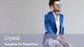  Presentation with smart light - Presentation enhanced with sitting on a wooden stool background and a light blue colored foreground