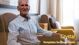  Presentation with nursing - Colorful theme enhanced with sitting on armchair in nursing backdrop and a  colored foreground