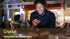  Presentation with reading and math - Audience pleasing PPT theme consisting of sitting on bench outside restaurant backdrop and a tawny brown colored foreground