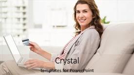  Presentation with office - PPT theme with sitting on couch and ordering background and a soft green colored foreground