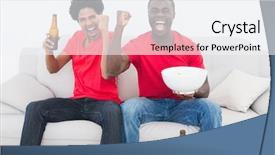  Presentation with red beet root - Colorful slides enhanced with sitting on couch with beer backdrop and a sky blue colored foreground