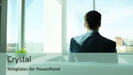  Presentation with welcome back 2020 - Colorful theme enhanced with sitting on sofa in office backdrop and a mint green colored foreground