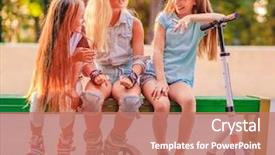  Presentation with pink green - Colorful presentation theme enhanced with sitting on the green backdrop and a coral colored foreground