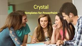  Presentation with smiling paramedic sitting in ambulance - Cool new theme with sitting studying together after school backdrop and a  colored foreground