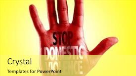  Presentation with stop domestic violence - PPT layouts featuring situational awareness - stop domestic violence written background and a white colored foreground