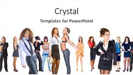  Presentation with groups - Presentation theme enhanced with situations isolated groups background and a white colored foreground