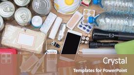  Presentation with natural disaster - Audience pleasing slide deck consisting of situations such as natural disaster backdrop and a coral colored foreground