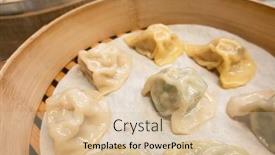  Presentation with mai - Presentation enhanced with siu-mai-soup-dumplings-taiwanese background and a lemonade colored foreground