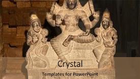  Presentation with hindu god - Amazing slides having siva - hindu god shiva statue sri backdrop and a coral colored foreground