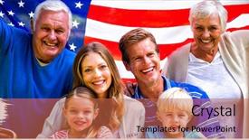  Presentation with independence - Beautiful PPT layouts featuring six flags - independence day graphic against multi-generation backdrop and a red colored foreground