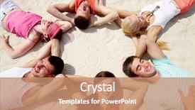  Presentation with circle - Presentation featuring workbook - student s desk with yellow background and a soft green colored foreground.