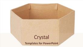  Presentation with container - Colorful presentation enhanced with six hats - hexagonal cardboard box open container backdrop and a lemonade colored foreground