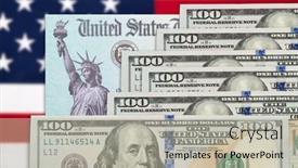  Presentation with irs - PPT theme having six-hundred-dollars-and-united background and a light gray colored foreground