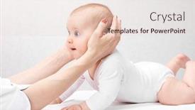  Presentation with chiropractic - Beautiful theme featuring six-month-baby-girl-receiving backdrop and a lemonade colored foreground