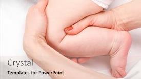  Presentation with chiropractic - Audience pleasing PPT theme consisting of six-month-baby-girl-receiving backdrop and a lemonade colored foreground