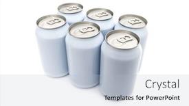  Presentation with beverage - Theme featuring six-pack-of-off-white background and a light blue colored foreground