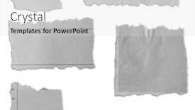  Presentation with torn paper - Presentation consisting of six-pieces-of-torn-paper background and a light gray colored foreground