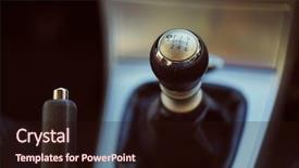  Presentation with speed - Audience pleasing theme consisting of six speed manual gearbox shift backdrop and a wine colored foreground