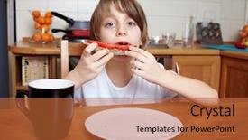 Presentation with eat - Beautiful theme featuring six tastes - 6 year old boy eat backdrop and a  colored foreground
