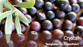  Presentation with black - Amazing presentation having six tastes - black olives 6 backdrop and a  colored foreground