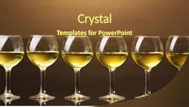  Presentation with brown - PPT layouts having six tastes - wineglass on brown background background and a  colored foreground