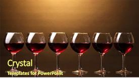  Presentation with baby sleep little brown - Slides consisting of six tastes - wineglasses on brown background background and a tawny brown colored foreground