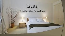  Presentation with bedroom modern - PPT theme with size with built in wardrobe background and a light gray colored foreground