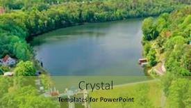  Presentation with energy source - Presentation design enhanced with skalka-reservoir-on-ohre-river background and a yellow colored foreground