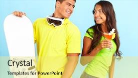  Presentation with cocktail mixer - Cool new presentation theme with skateboard looking at one another backdrop and a yellow colored foreground