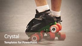  Presentation with roller skating - Audience pleasing slide set consisting of earth hour greeting on traffic backdrop and a light blue colored foreground.