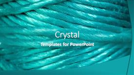  Presentation with rope - Beautiful slide set featuring skein-of-green-rope backdrop and a teal colored foreground