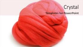 Presentation with hooks and balls of yarn - Slide deck consisting of skein of red yarn staple background and a lemonade colored foreground